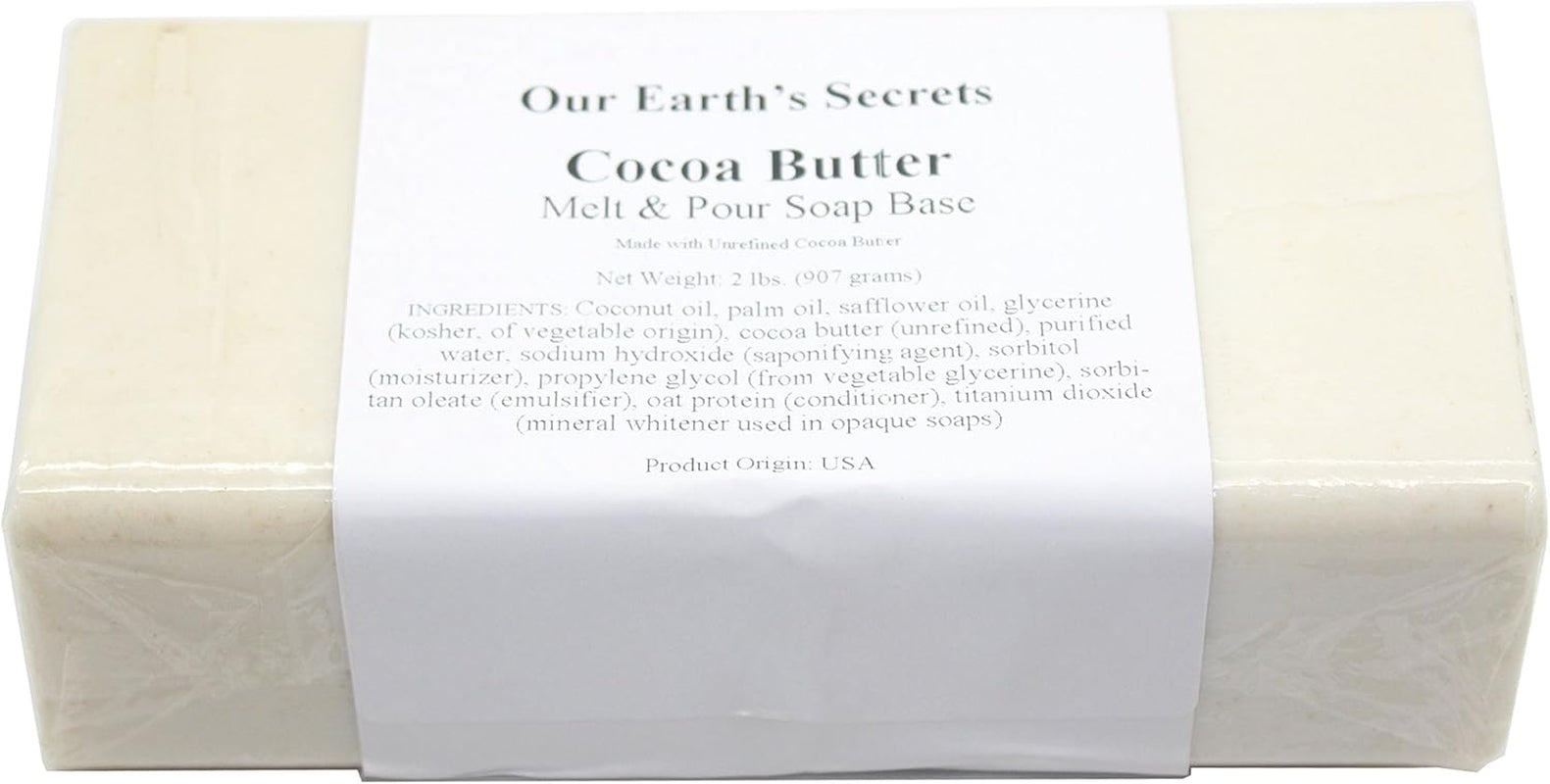 Cocoa Butter - 2 Lbs Melt and Pour Soap Base -