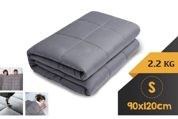 WEIGHTED BLANKET SINGLE Heavy Gravity GREY 2.2KG