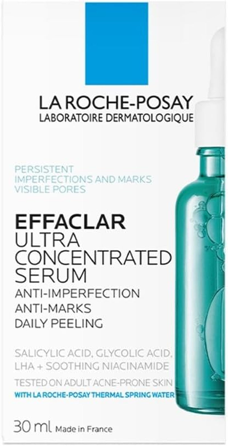 La Roche-Posay Ultra Concentrated Serum, Anti-Imprefections and Marks, for Acne Prone Skin, Effaclar, 30Ml